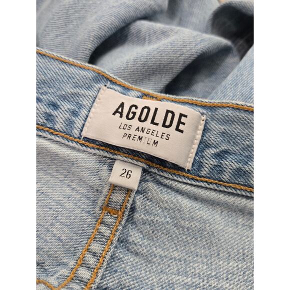 Agolde Jamie High Rise Classic Button Fly Distressed Jeans Women's 26 - Picture 10 of 13